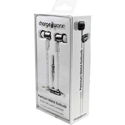 Premium Metal Earbuds, Black