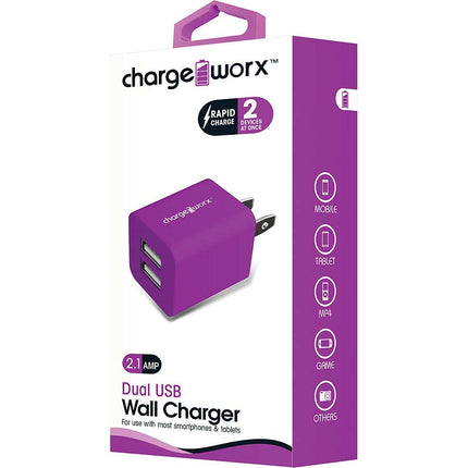 2.1A Dual USB Wall Charger, Veolet