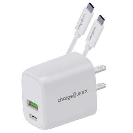 USB Wall Charger & 3-Tip Sync Cable, White