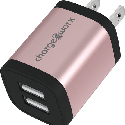 2.4 Dual USB Wall Charger, Rose Gold