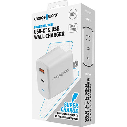 USB-C™ & USB Wall Charger w/Power Delivery