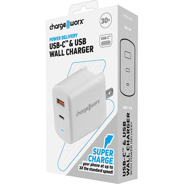 USB-C™ & USB Wall Charger w/Power Delivery