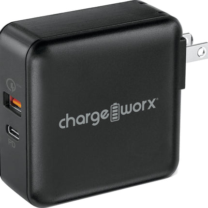 USB-C™ & USB Wall Charger w/Power Delivery & Quick Charge, Black