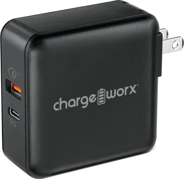 USB-C™ & USB Wall Charger w/Power Delivery & Quick Charge, Black