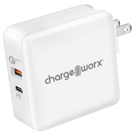 USB-C™ & USB Wall Charger w/Power Delivery & Quick Charge, White