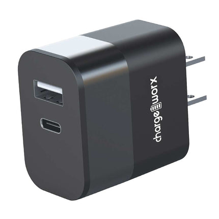 USB-C & USB Wall Charger With Power Delivery, Black