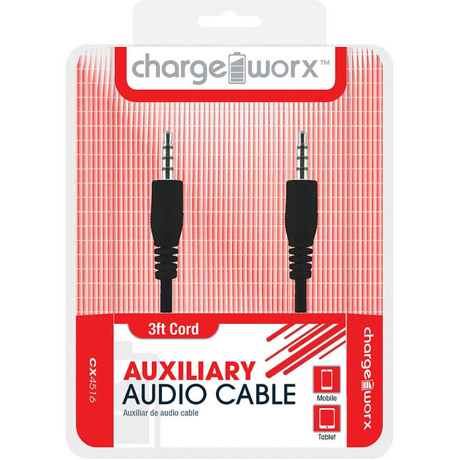 CX4516BK Auxiliary Audio Cable, Black