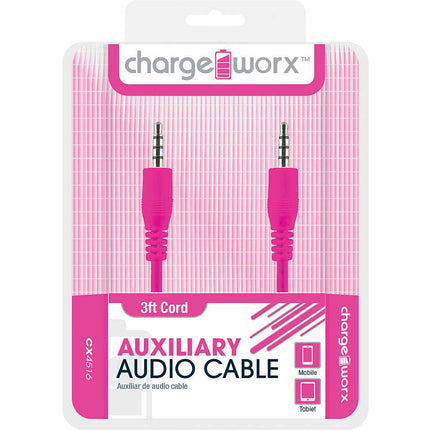CX4516PK Auxiliary Audio Cable, Pink