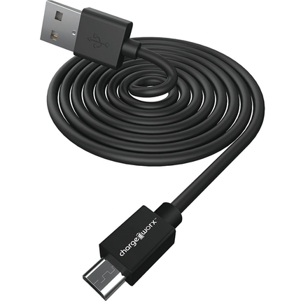 10ft Micro USB Sync & Charge Cable, Black