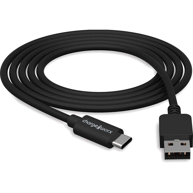 6ft USB-C to USB-A Sync & Charge Cable, Black