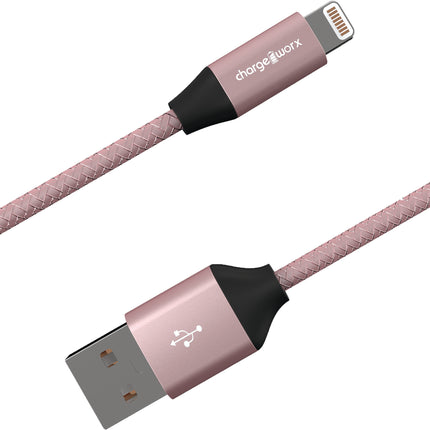 3 FT Lightning NYLO-TUFF Cable, Rose Gold