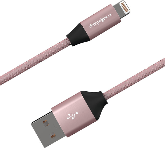 3 FT Lightning NYLO-TUFF Cable, Rose Gold