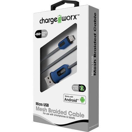 10ft Lightning MICROMesh Cable, Blue