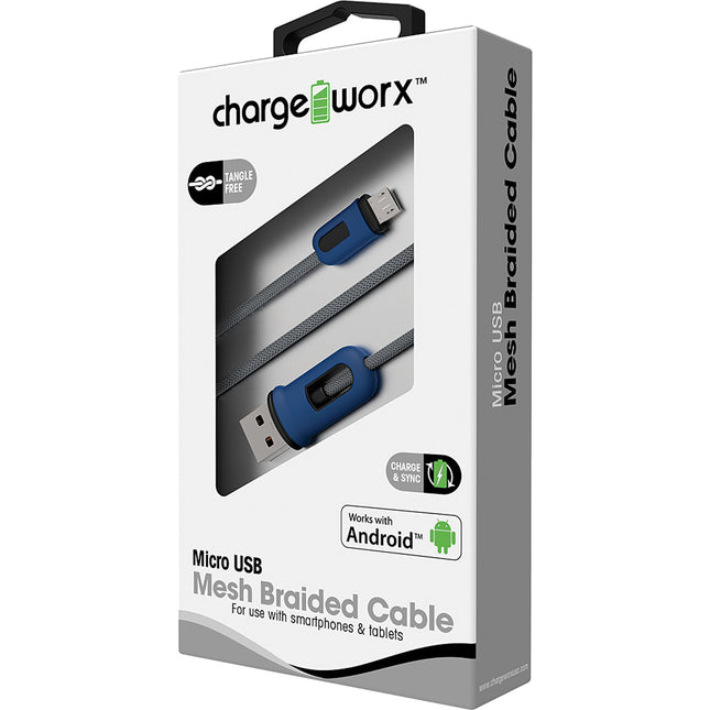 10ft Lightning MICROMesh Cable, Blue