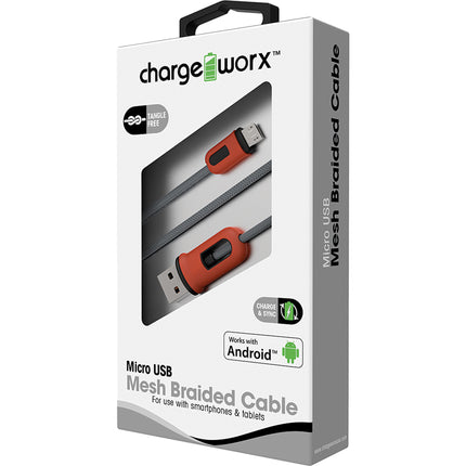 10ft Lightning MICROMesh Cable, Red