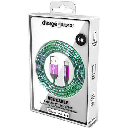 6ft Lightning Cable, Iridescent