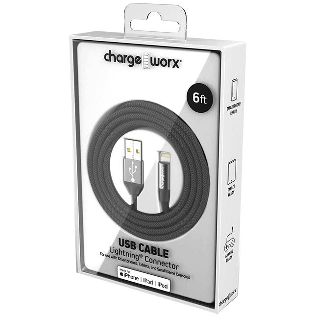 6 FT Lightning Cable, Black
