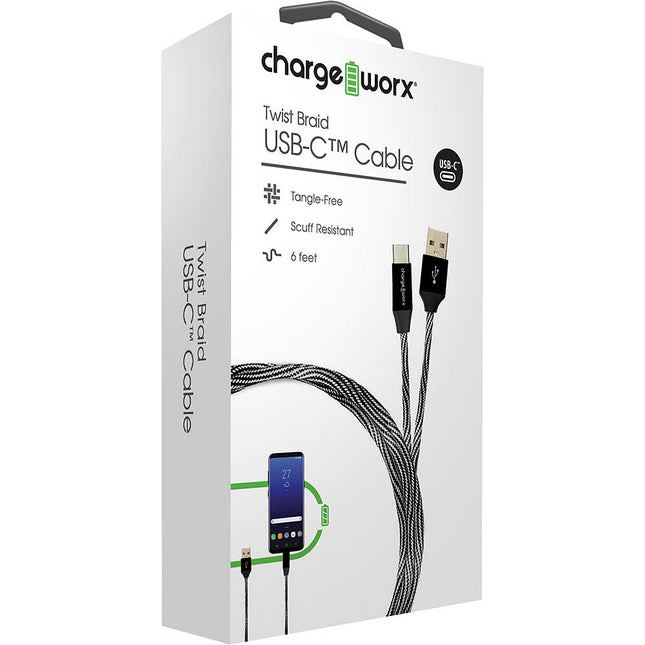 Twist Braid UCB-C Cable, Black