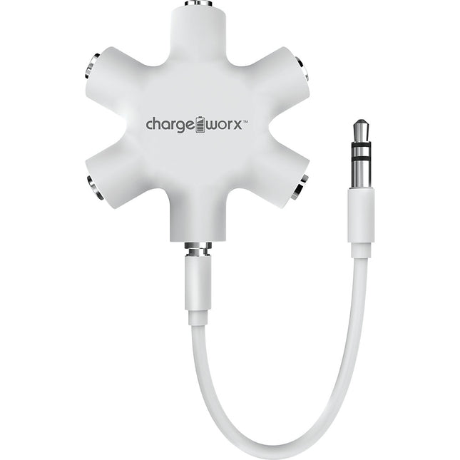 5-Way Headphone Splitter,White