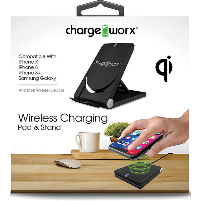 Wireless Charging Folding Stand, Black