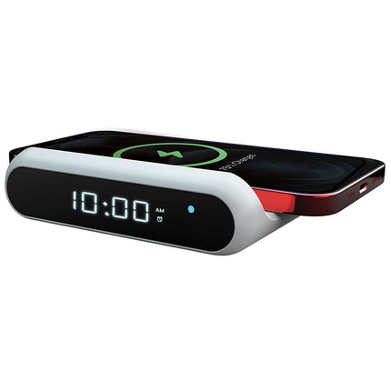 2-in-1 Wireless-Charging Alarm Clock