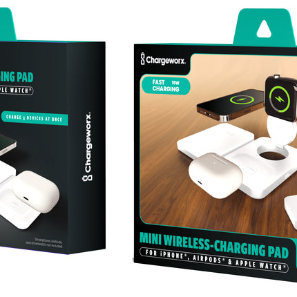 MINI WIRELESS FOLDING 3-IN-1 CHARGING PAD