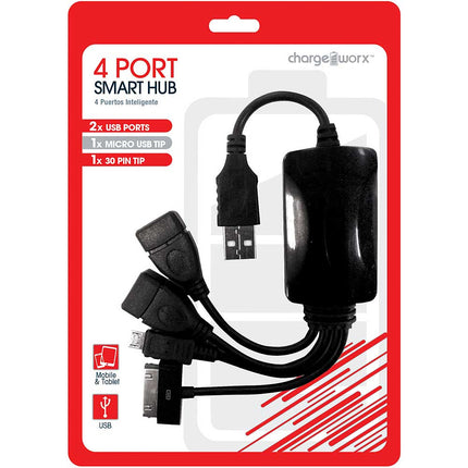 CX5508BK 4-Port USB Hub, Black