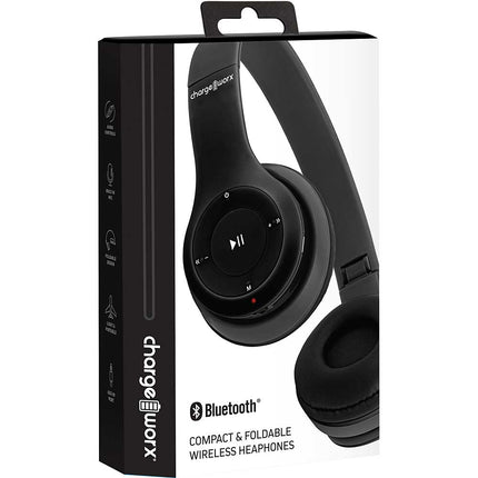 Compact & Foldable Wireless Headphones, Black