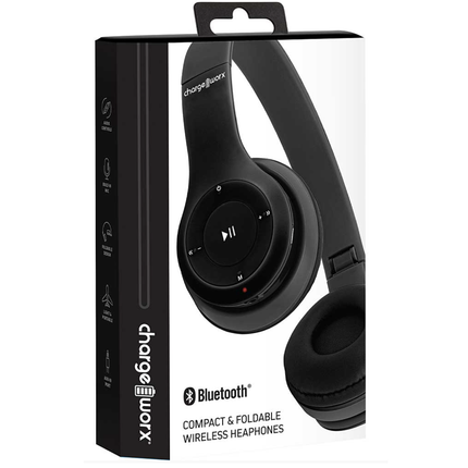 Compact & Foldable Wireless Headphones, Black