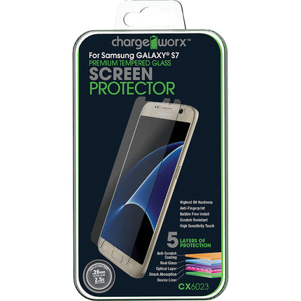 Samsung GALAXY S7, Premium Tempered Glass Protector, 1pk