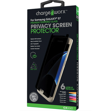 Samsung GALAXY S7, Privacy Glass Screen Protector, 1 pk