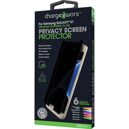 Samsung GALAXY S7, Privacy Glass Screen Protector, 1 pk