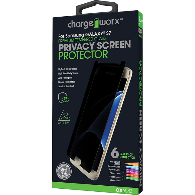 Samsung GALAXY S7, Privacy Glass Screen Protector, 1 pk