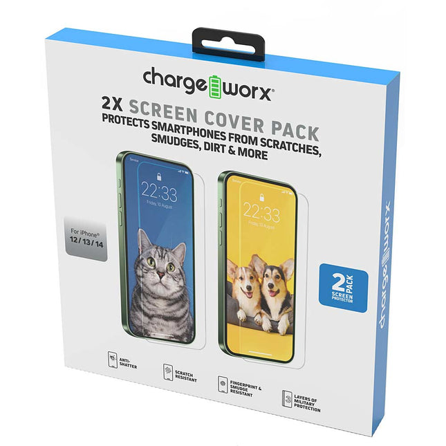 Premium Tempered Glass Screen Protector, For iPhone 13PRO/14PRO 2Pack