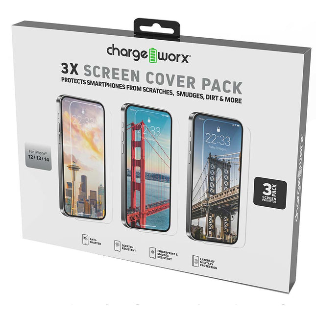 Premium Tempered Glass Screen Protector, For iPhone 13PRO/14PRO 3Pack