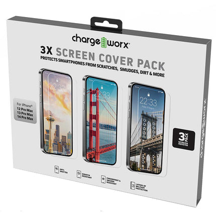 Premium Tempered Glass Screen Protector, For iPhone 13PRO MAX/14PRO MAX 3Pack