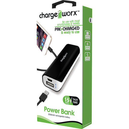 CX6505BK Power Bank 10400mah, Black