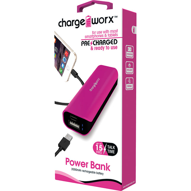 CX6505PK Power Bank 1000mah, Pink