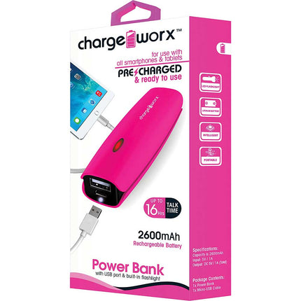 2600mAh Premium  Power Bank, Pink