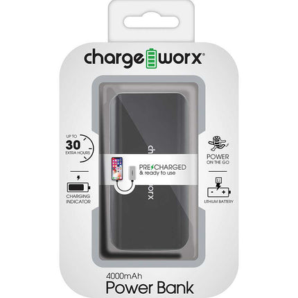 4000mAh Premium Power Bank, Space Gray