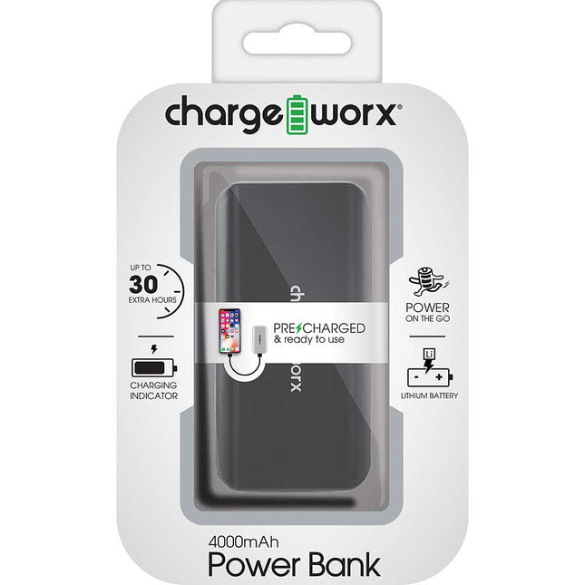 4000mAh Premium Power Bank, Space Gray