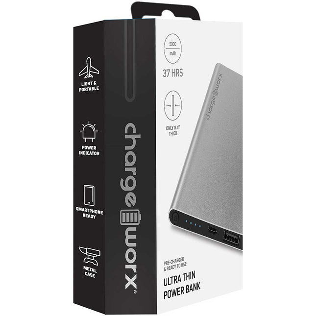 5000mAh Premium Power Bank, White