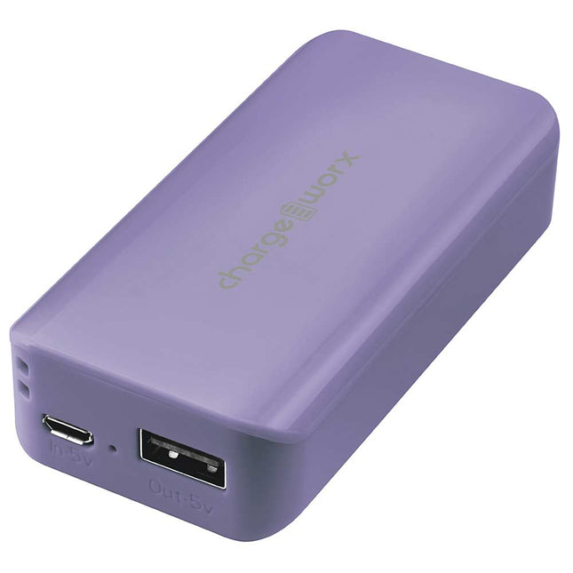 4000mAh Pre-Charged & Ready to Use Power Bank, Violet