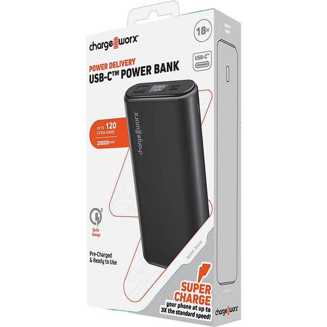 10000mAh USB-C™ Power Bank w/Power Delivery & Quick charge