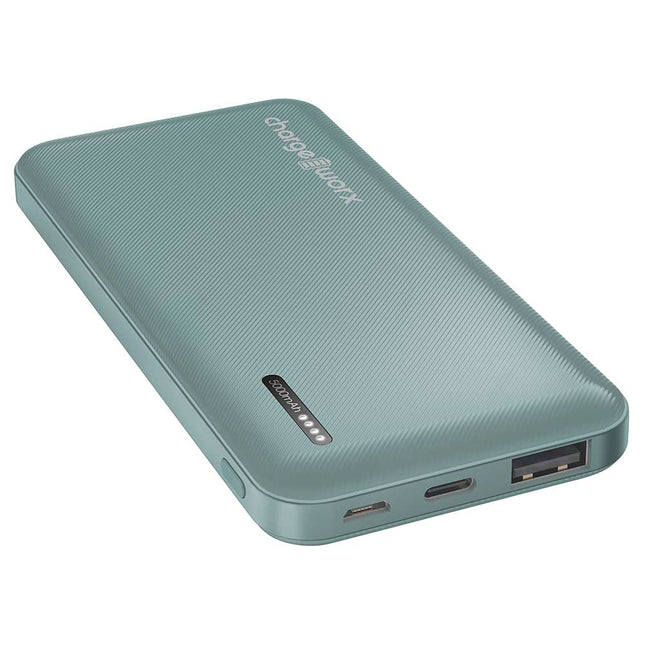 5000mAh Dual USB Slim Power Bank, Mint