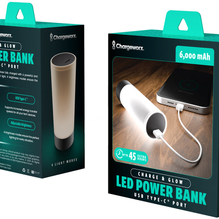 CHARGE & GLOW LED POWER BANK