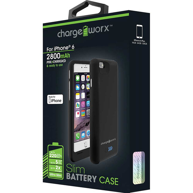 CX7002BK 2800 mAh Battery Case for iPhone 6, Black
