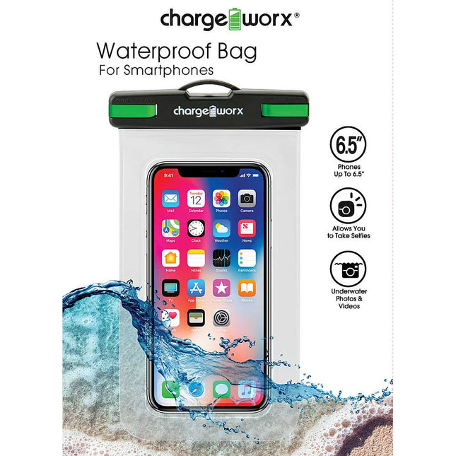Waterproof Sleeve for smartphones, Clear