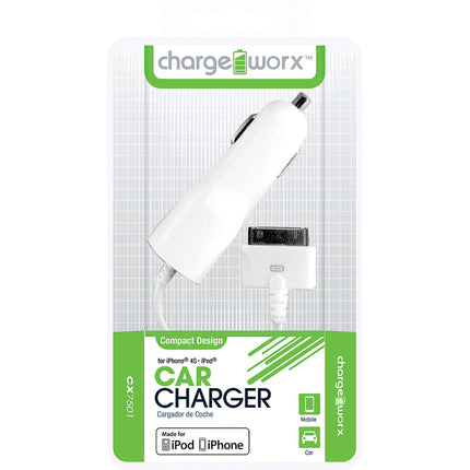 CX7501WH 30-Pin Car Charger, White