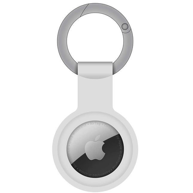 Tracking Keychain Designed for Apple Airtag, White